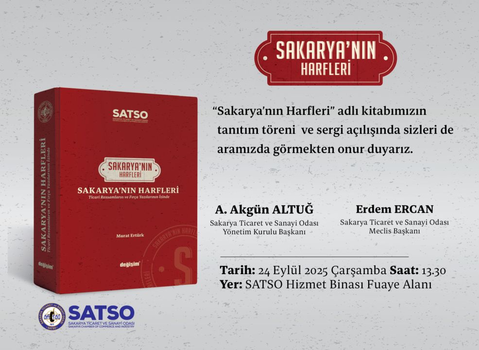  Sakarya'nın Harfleri; Geçmişten Günümüze Ticari Ressamların İzleri Kitap Oldu