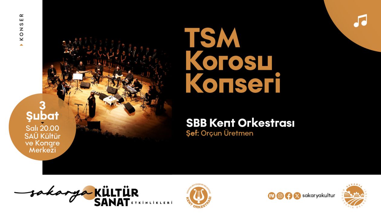 Türk Sanat Müziği konseriyle SAMEK korosu sahne alıyor