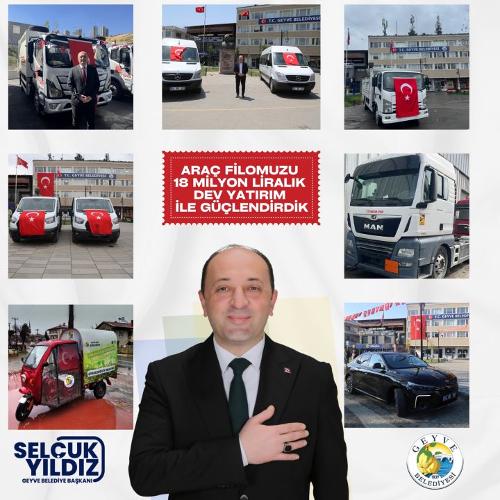 GEYVE BELEDİYESİ’NDEN ARAÇ FİLOSUNA GÜÇLÜ KATKI