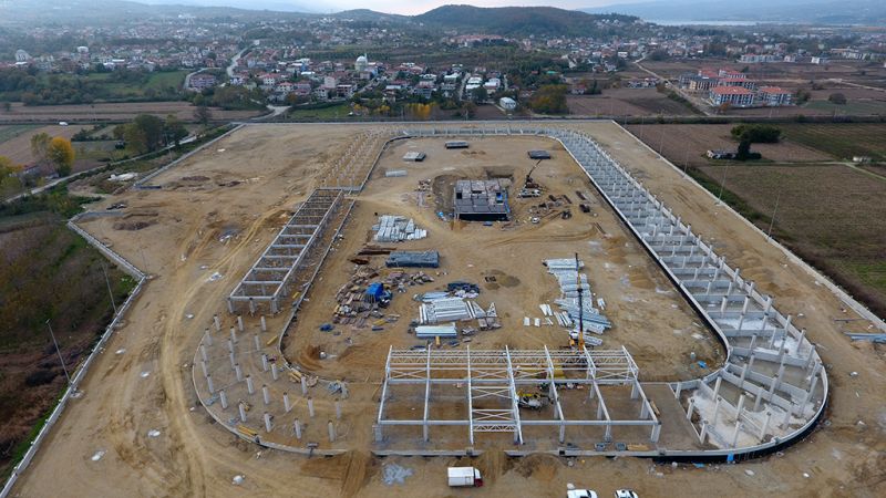 Yeni halde çelik montajlar başladı