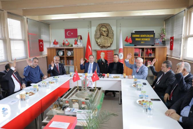 Edirne şehitlikleri imar derneğinde ilk genel kurul