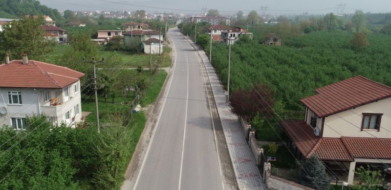 Çağlayan'a 1400 metre kaldırım çalışması