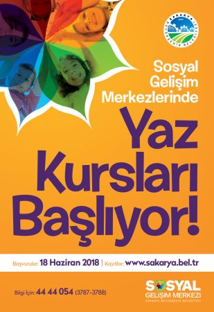 SGM’lerde yaz kursları için kayıtlar başlıyor