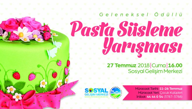 En güzel pastalar SGM’lerde yarışacak