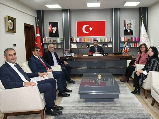SATSO Eğitim-Öğretim Sektörü Temsilcilerinden Milli Eğitim Müdürüne Hayırlı Olsun Ziyareti