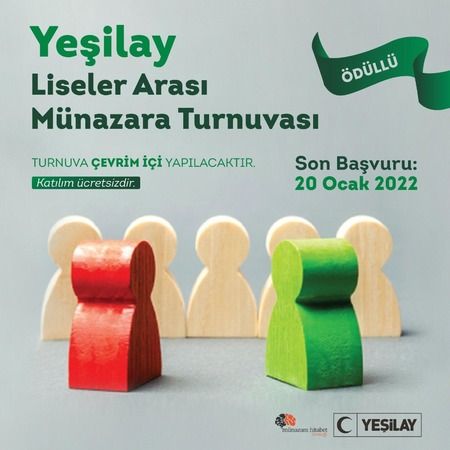 Yeşilay Türkiye Liseler Arası Münazara Turnuvası Başlıyor
