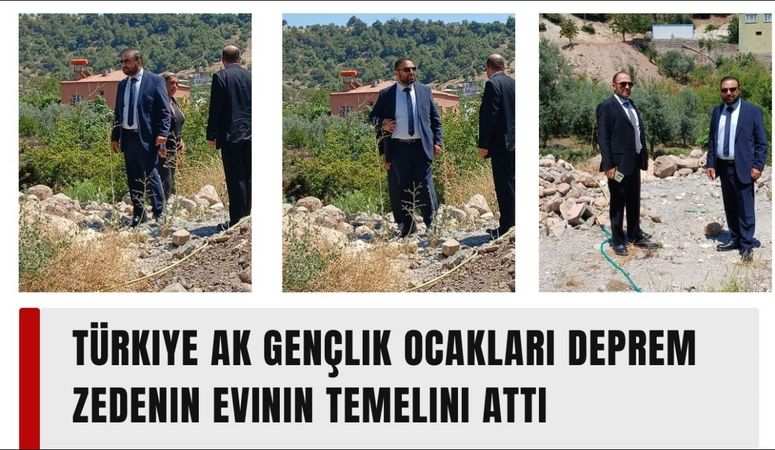 AK Gençlik Ocakarı Depremzede Ailenin Yeniden Ev Sahibi Olmalarını Sağladı