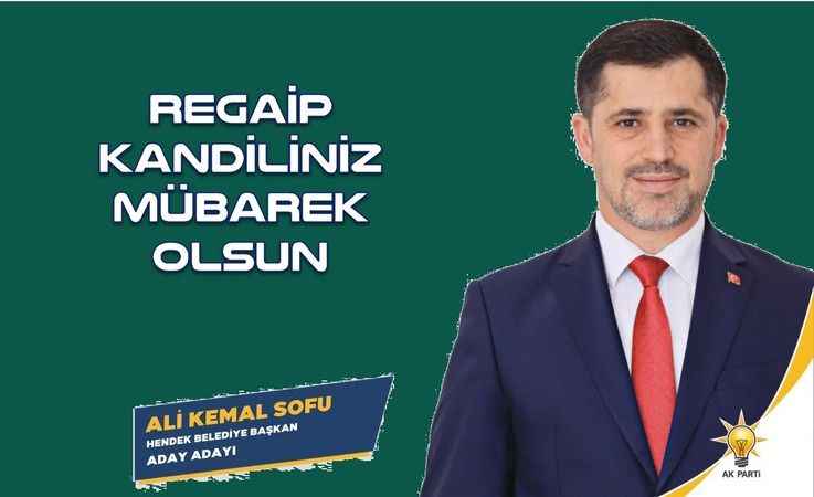 Ali Kemal Sofu Regaip Kandili mesajı yayınladı
