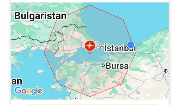 MARMARA DENİZİ SİLİVRİ AÇIKLARINDA 6,2 ŞİDDETİNDE DEPREM