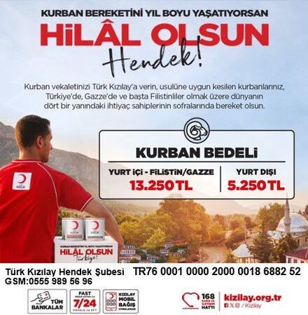 Türk Kızılay olarak, Bu yıl Kurban bağış bedellerimiz belli olmuştur.